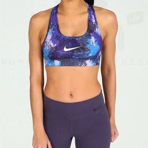 NWT Nike DriFit Victory Compression Women's Blue and Purple Sports Bra - L